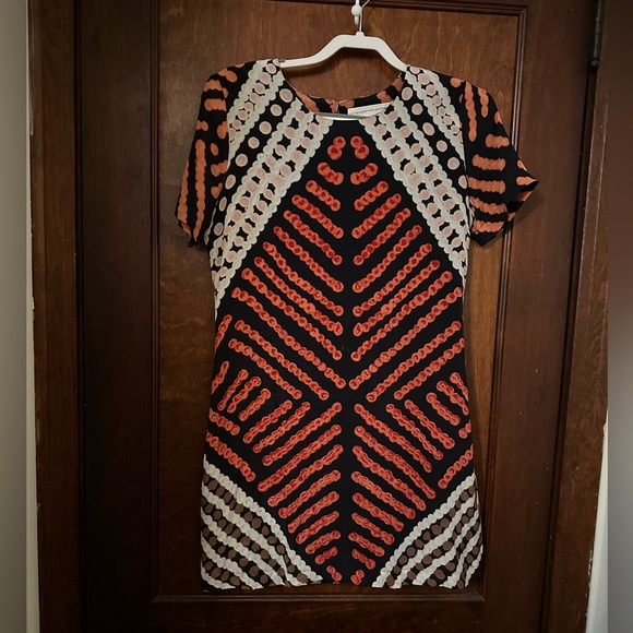 ANTHROPOLOGIE Roopa Pemmaraju Petra Silk Shift Dress Size 0 - Picture 3 of 6